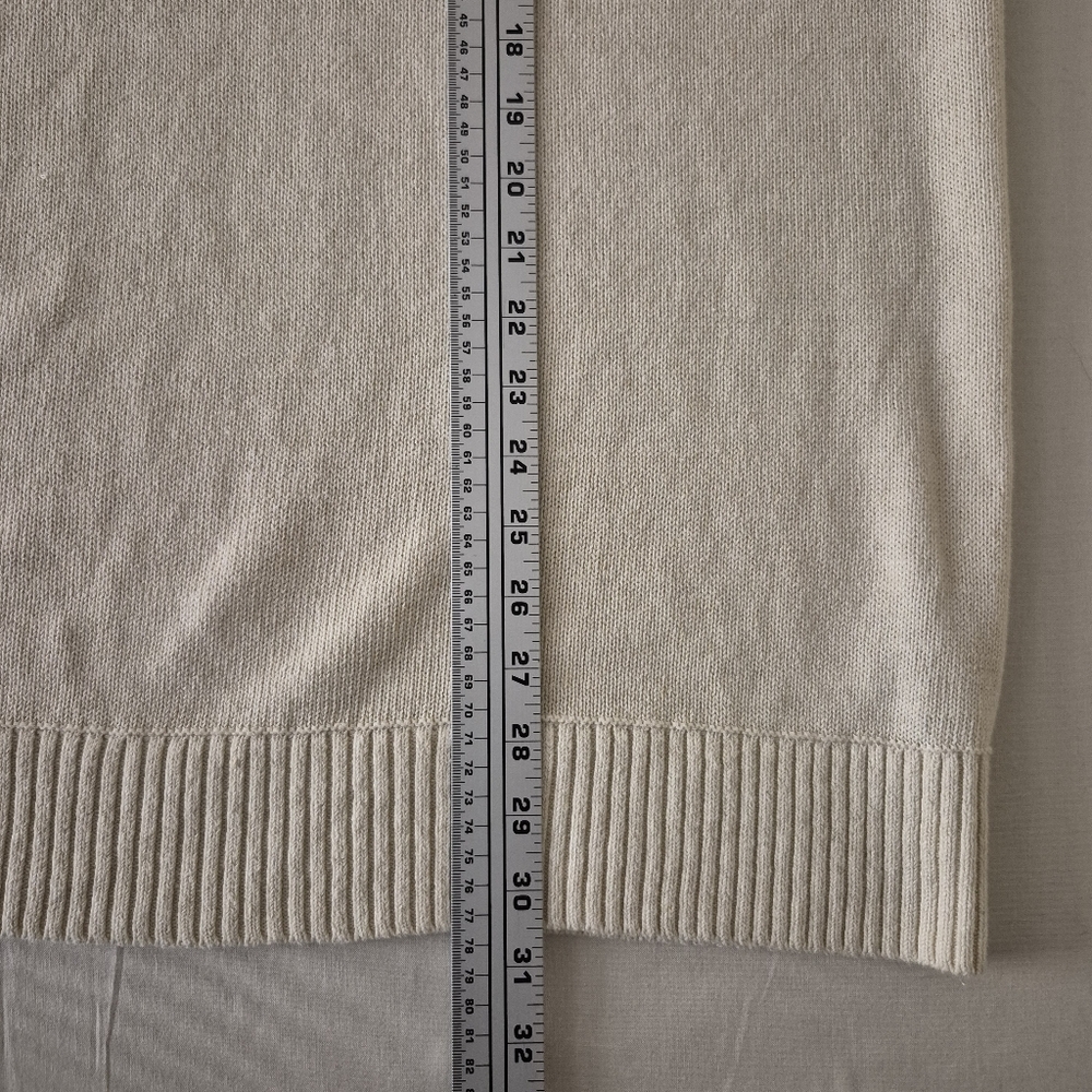 Banana Republic Beige Giorgio Linen Cotton Blend Sweater Mens 2XLT Quiet Luxury - Picture 8 of 8
